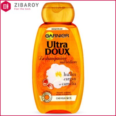شامپو تغذیه کننده موهای خشک آرگان و کاملیا Ultra Doux گارنیه 250 میل
