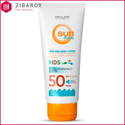 لوسیون ضد آفتاب کودکان Sun Zone SPF50 اوریفلیم 100 میل