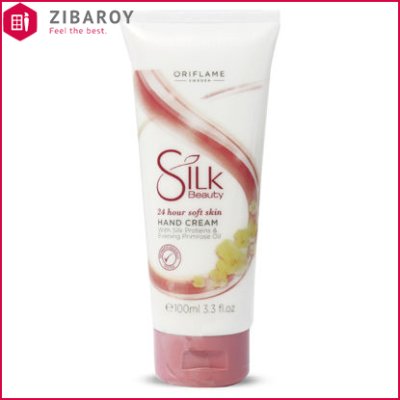 کرم دست اوریفلیم 24 ساعته مدل Silk Beauty حجم 100 میل