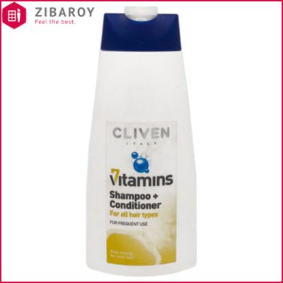 شامپو و نرم کننده مو کلیون مدل 7Vitamins مناسب انواع مو حجم 500 میل