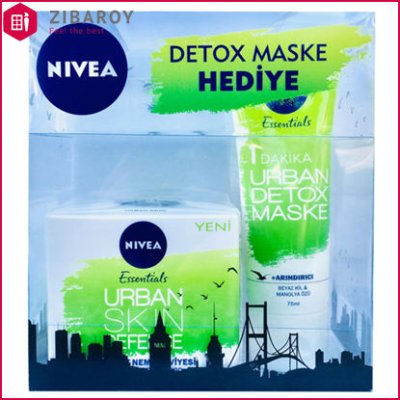 پک کرم روز نیوا مدل Urban Skin به همراه ماسک صورت نیوا مدل Detox