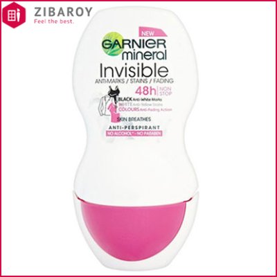 رول ضد تعریق زنانه گارنیه مدل Mineral invisible حجم 50 میل