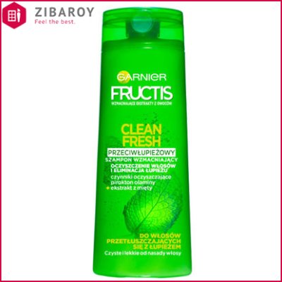 شامپو مو گارنیه سری فروکتیس مدل Clean Fresh حجم 400 میل