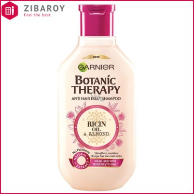 شامپو مو گارنیه مدل Botanic Therapy حاوی روغن کرچک و بادام حجم 400 میل