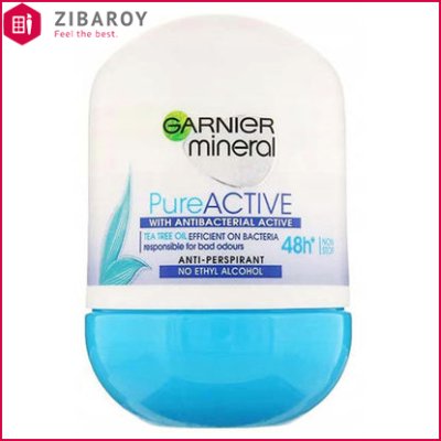 رول ضد تعریق زنانه گارنیه سری مینرال مدل Pure Active حجم 50 میل