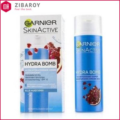 کرم آبرسان پمپی گارنیه مدل Hydra Bomb مناسب انواع پوست حجم 50 میل