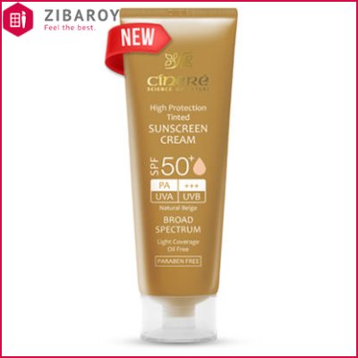 کرم ضد آفتاب رنگی +SPF50 سینره مناسب انواع پوست حجم 50 میل – بژ روشن
