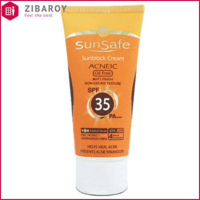 کرم ضد آفتاب و ضد چروک SPF50 سان سیف مناسب انواع پوست حجم 50 میل