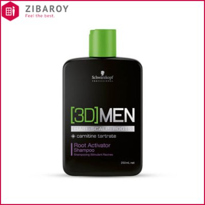 شامپو تقویت کننده موی مردانه 3D MEN شوآرتزکف پروفشنال 250 میل