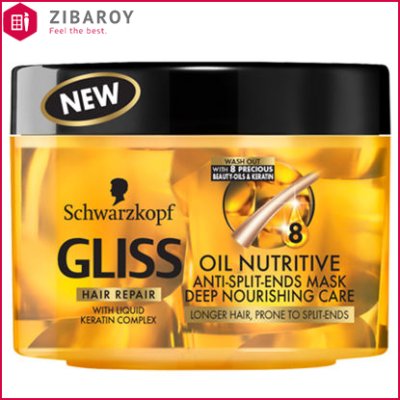 ماسک موی مغذی و ضد موخوره شوآرتزکف پروفشنال سری گلیس مدل Oil Nutritive حجم 200 میل