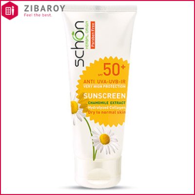 کرم ضد آفتاب بی رنگ مناسب پوست خشک تا نرمال +SPF50 شون 50 میل