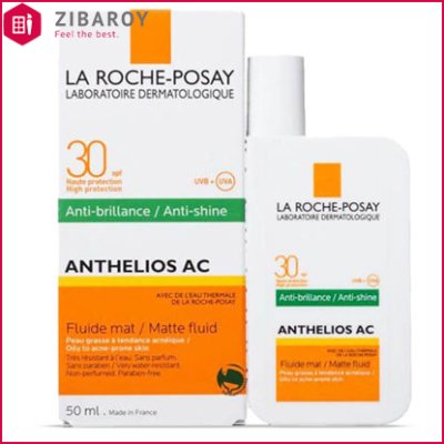 فلوئید ضد آفتاب لاروش پوزای مدل Anthelios Ac SPF30 مناسب پوست چرب و آکنه ای حجم 50میل