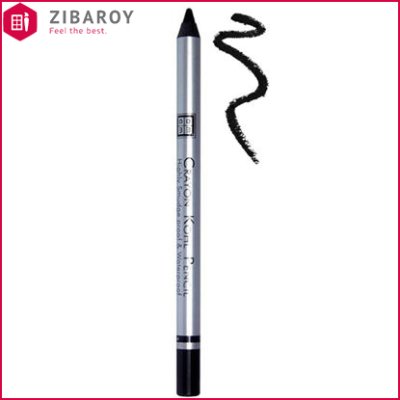 مداد چشم مشکی ضد آب دی ام جی ام مدل Crayon Kohl Pencil شماره 01