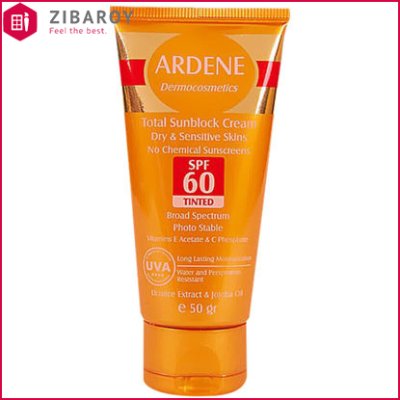کرم ضد آفتاب رنگی SPF46 آردن مناسب پوست‌های معمولی و حساس حجم 50 گرم