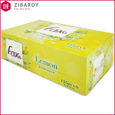 صابون فاکس با رایحه لیمو بسته 6 عددی وزن 125 گرمی
