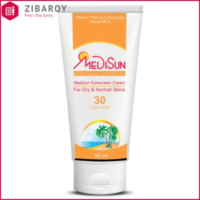 کرم ضد آفتاب رنگی پمپی Spf40 مدیسان مناسب انواع پوست حجم 30 میل -کاراملی