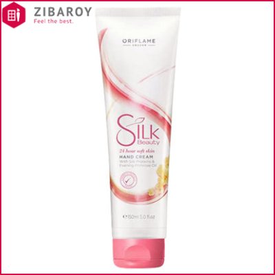 کرم دست اوریفلیم 24 ساعته مدل Silk Beauty حجم 150 میل – شماره 31364