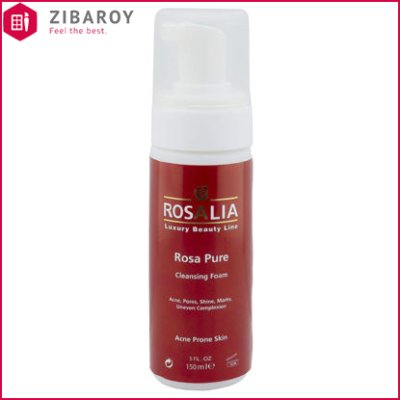 فوم پاک کننده صورت رزالیا مدل Rosa Pure مناسب پوست چرب و جوشدار حجم 150 میل