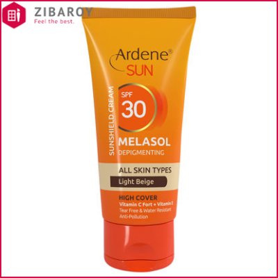 کرم ضد آفتاب و ضد لک رنگی آردن مدل Melasol SPF30 حاوی ویتامین E و C حجم 50 میل – بژ روشن