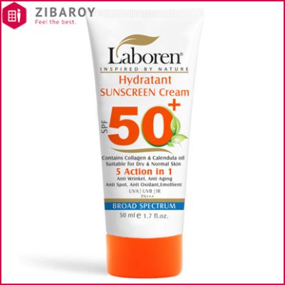 کرم ضد آفتاب +SPF50 لابورن مناسب پوست خشک و نرمال حجم 50 میل
