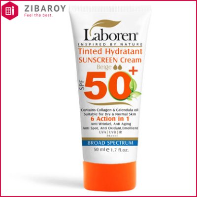 کرم ضد آفتاب لابورن +SPF50 مناسب پوست های چرب و جوش دار حجم 50 میل – رنگ بژ