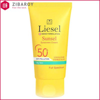 کرم ضد آفتاب لایسل مدل Sunsel SPF50 مناسب پوست چرب حجم 40 میل