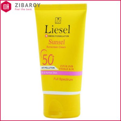 کرم ضد آفتاب لایسل مدل Sunsel SPF50 مناسب پوست خشک و نرمال حجم 40 میل