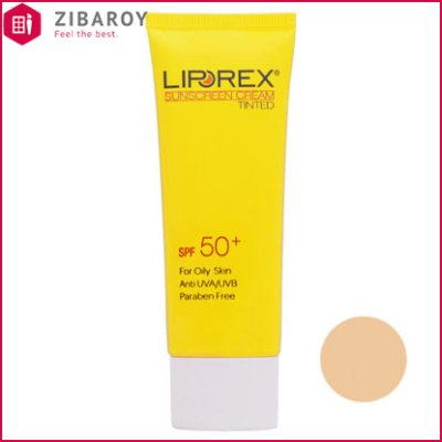 کرم ضد آفتاب رنگی لیپورکس +SPF50 مناسب پوست خشک و حساس حجم 40 میل- رنگ بژ طبیعی