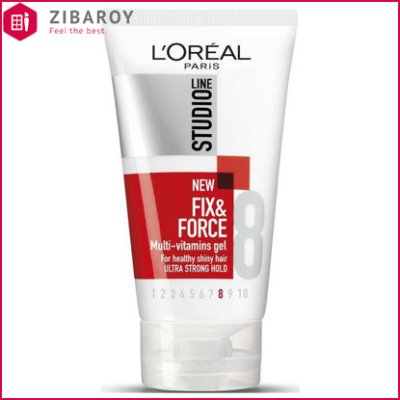 ژل مو لورال سری Studio Line مدل Fix & Force حجم 150 میل