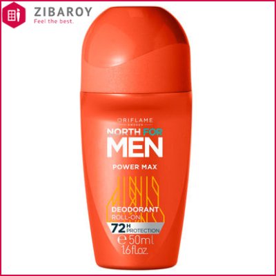 رول دئودورانت مردانه اوریفلیم سری North For Men مدل Power Max حجم 50 میل – شماره 38615