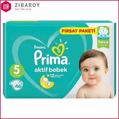 پوشک بچه پریما پمپرز مدل Active Baby سایز 4 بسته 54 عددی