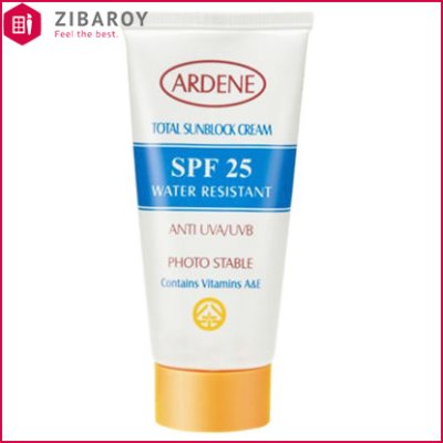 كرم ضد آفتاب  SPF25  آردن مناسب پوست خشک و معمولی وزن 50 گرمی