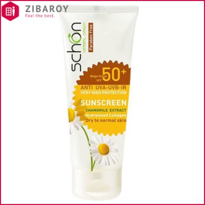کرم ضد آفتاب رنگی SPF50 شون مناسب پوست خشک تا معمولی حجم 50 میل – رنگ بژ