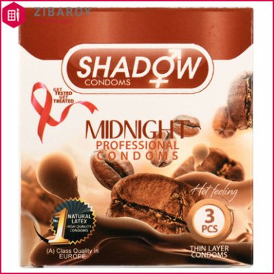 کاندوم شادو مدل Midnight بسته 3 عددی