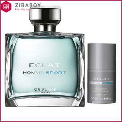 پک دو عددی مردانه اوریفلیم سری اکلت مدل Homme Sport ادوتویلت حجم 75 میل به همراه رول ضد تعریق 50 میل – شماره 43851